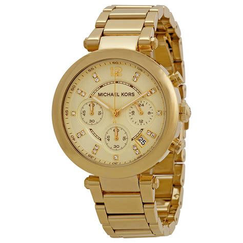 Michael Kors Parker Champagne Dial Gold